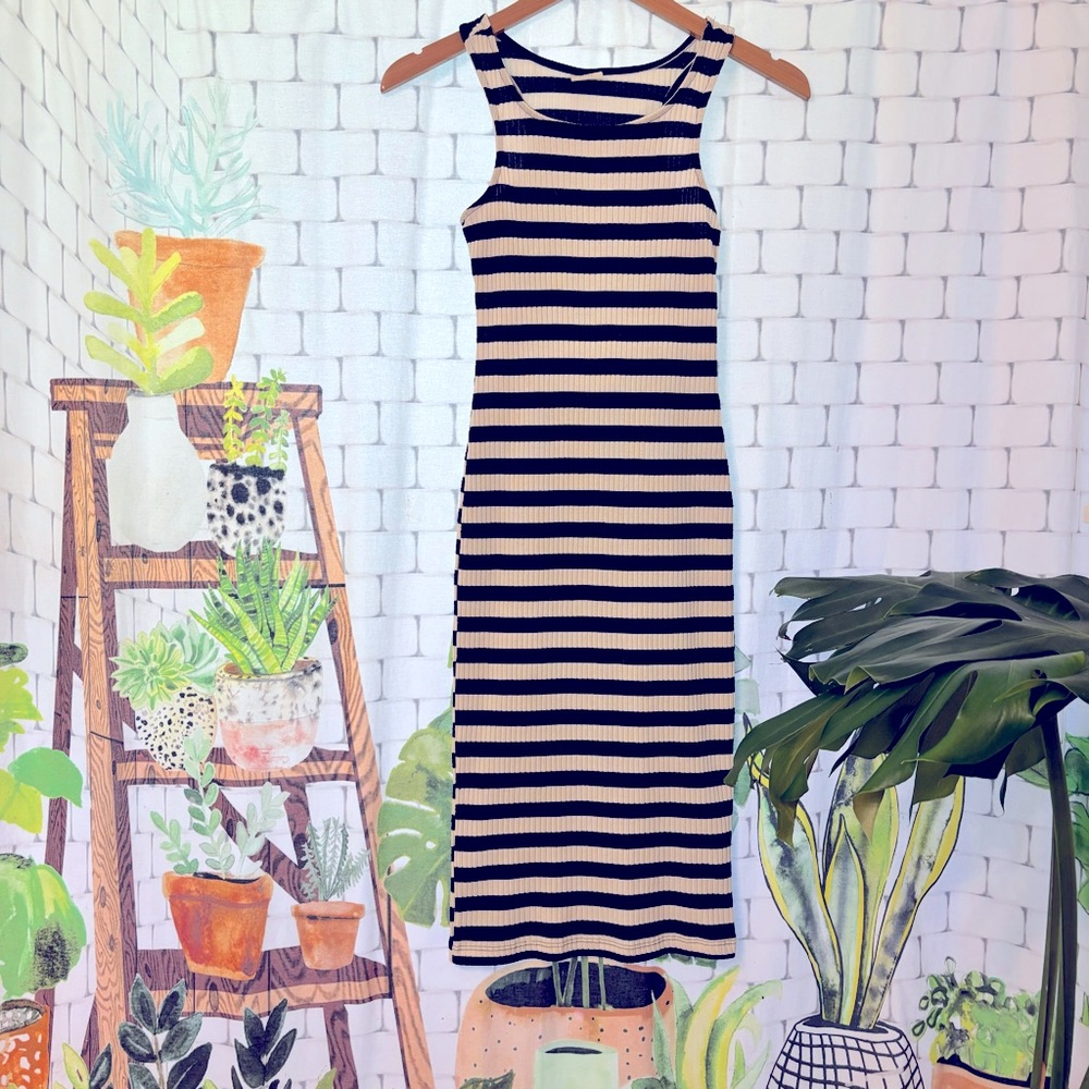 Saga made in italy striped dress